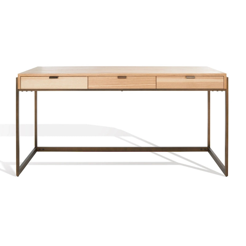 Bureau d'écriture eucalyptus fumé 3 tiroirs Radunka SAFAVIEH Couture