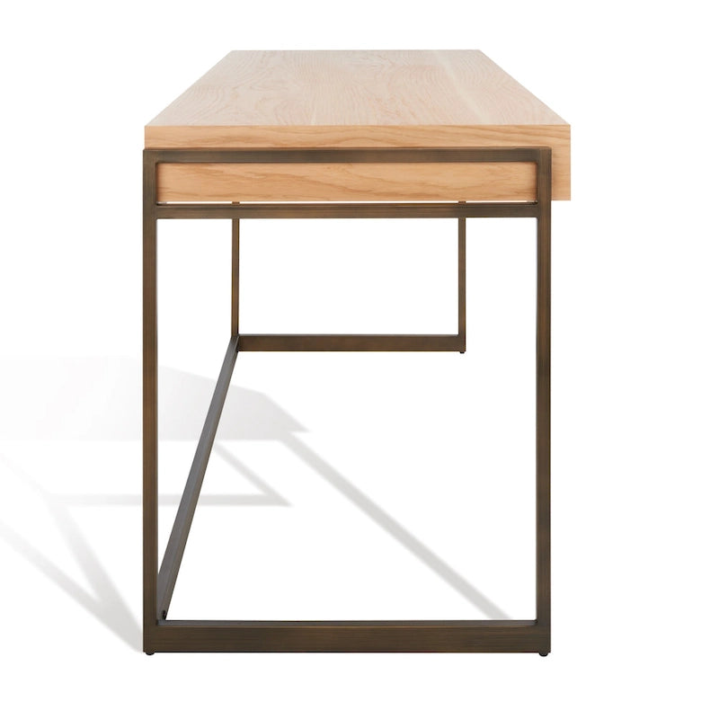 Bureau d'écriture eucalyptus fumé 3 tiroirs Radunka SAFAVIEH Couture