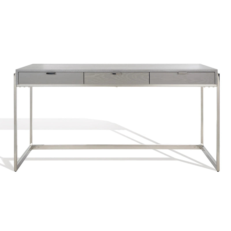 Bureau d'écriture eucalyptus fumé 3 tiroirs Radunka SAFAVIEH Couture