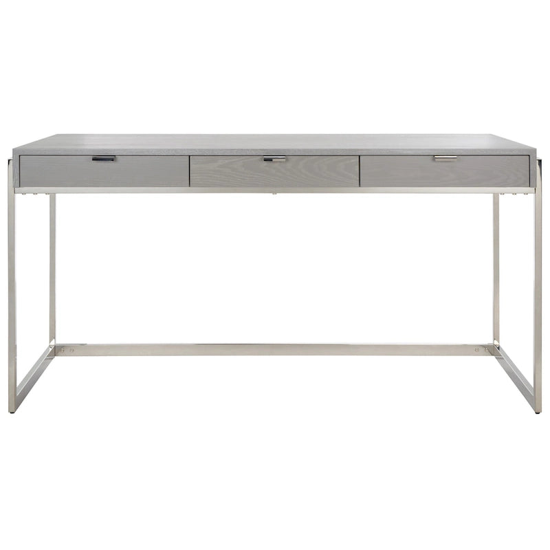 Bureau d'écriture eucalyptus fumé 3 tiroirs Radunka SAFAVIEH Couture