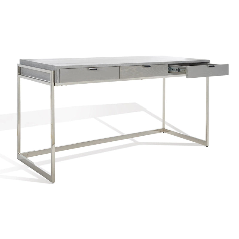 Bureau d'écriture eucalyptus fumé 3 tiroirs Radunka SAFAVIEH Couture