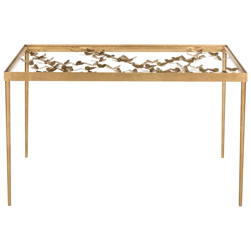 Bureau papillon Safavieh Marylin, finition feuille d'or antique