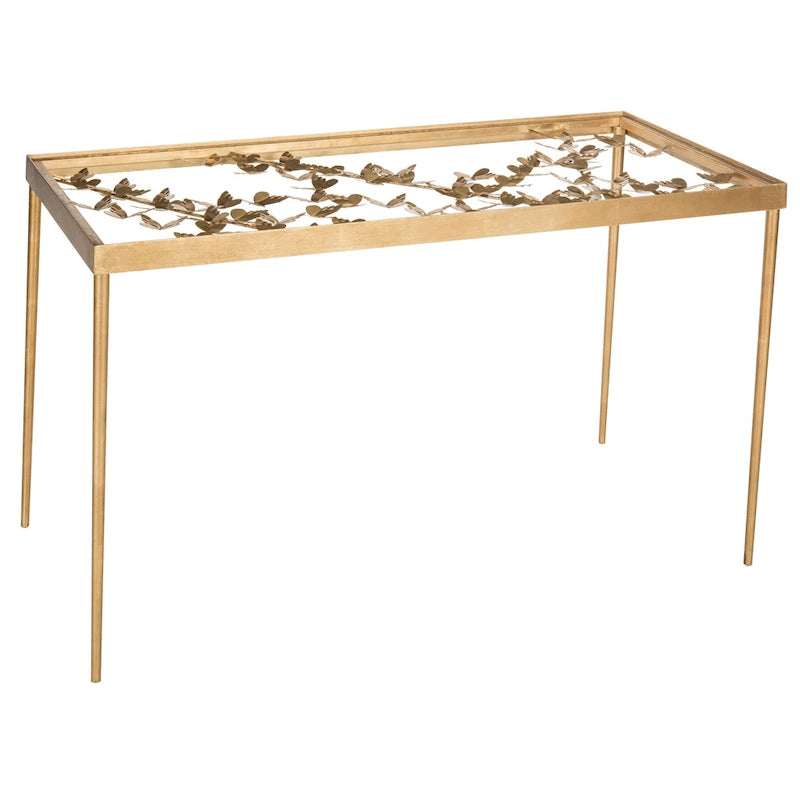 Bureau papillon Safavieh Marylin, finition feuille d'or antique