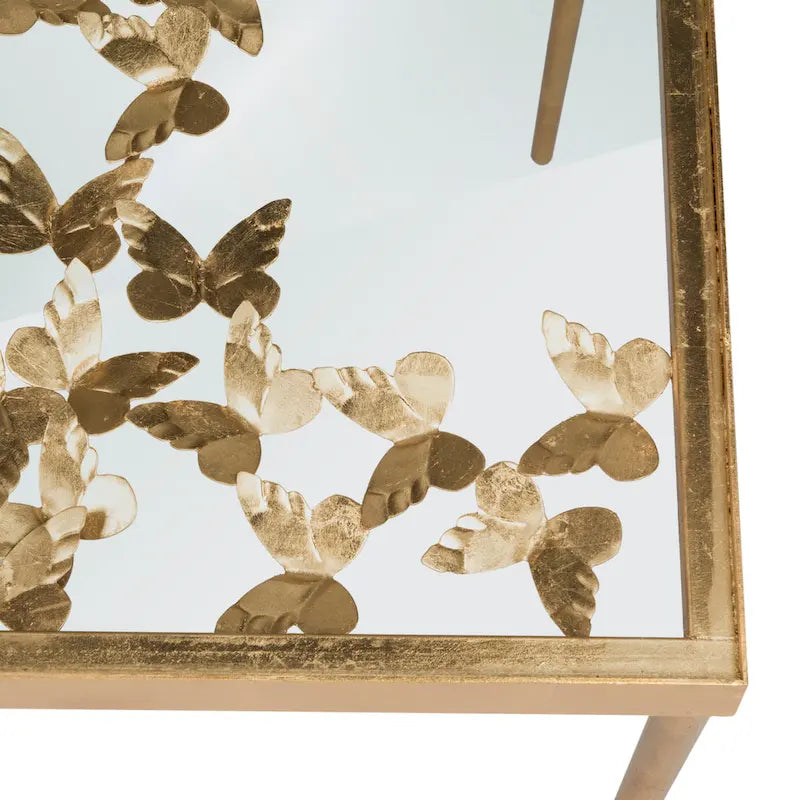 Bureau papillon Safavieh Marylin, finition feuille d'or antique