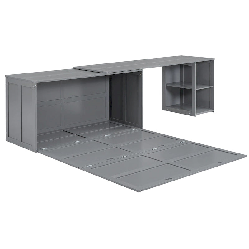 Lit escamotable queen size avec bureau pivotant