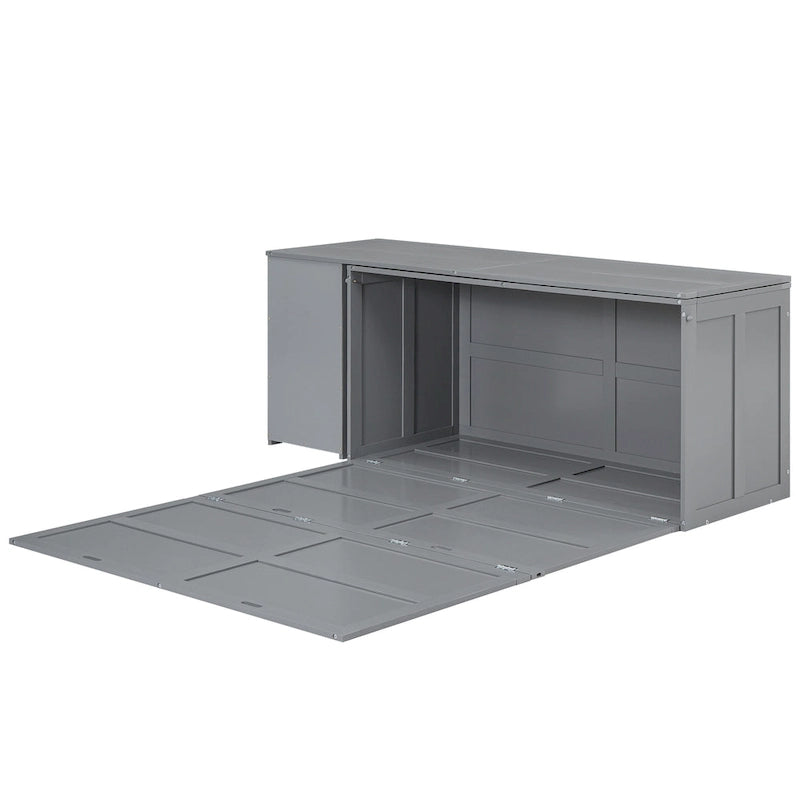 Lit escamotable queen size avec bureau pivotant