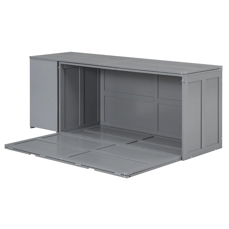 Lit escamotable queen size avec bureau pivotant