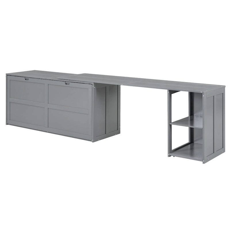 Lit escamotable queen size avec bureau pivotant
