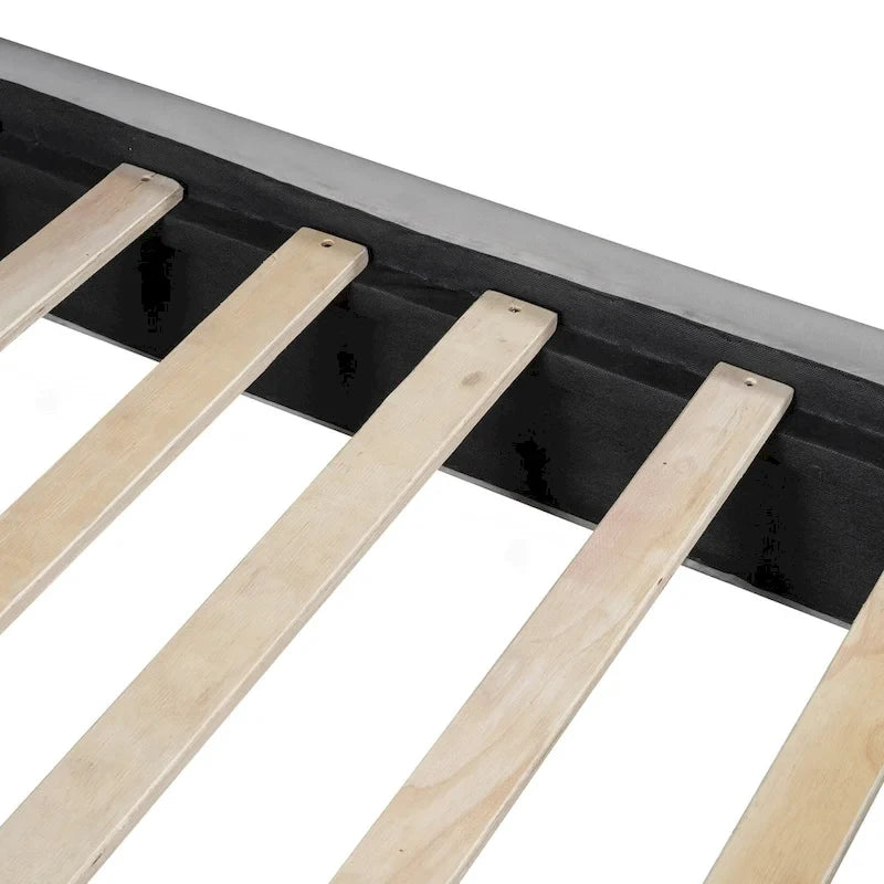Lit plateforme rembourré grand format