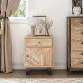 Christopher Knight Home - Harper Handcrafted Natural Finish Solid Wood Nightstand with Drawer