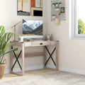 Bureau d'écriture moderne avec tiroir de rangement et surface de travail spacieuse pour le bureau à domicile ou les espaces de travail de chambre à coucher
