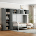 Lit escamotable Queen Smart Murphy avec armoire et rangements, système personnalisable