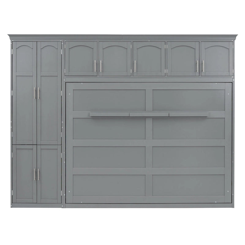 Lit escamotable Queen Smart Murphy avec armoire et rangements, système personnalisable