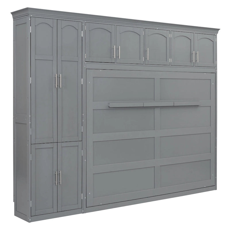 Lit escamotable Queen Smart Murphy avec armoire et rangements, système personnalisable