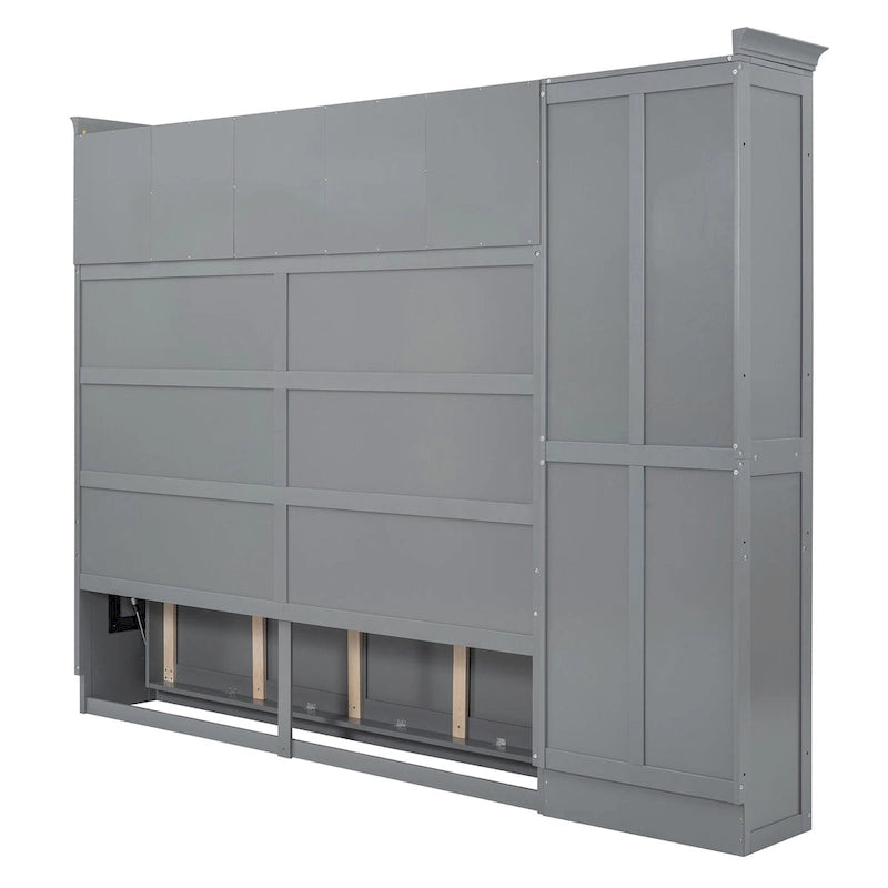 Lit escamotable Queen Smart Murphy avec armoire et rangements, système personnalisable