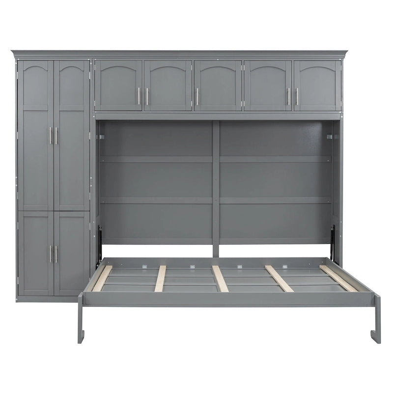 Lit escamotable Queen Smart Murphy avec armoire et rangements, système personnalisable