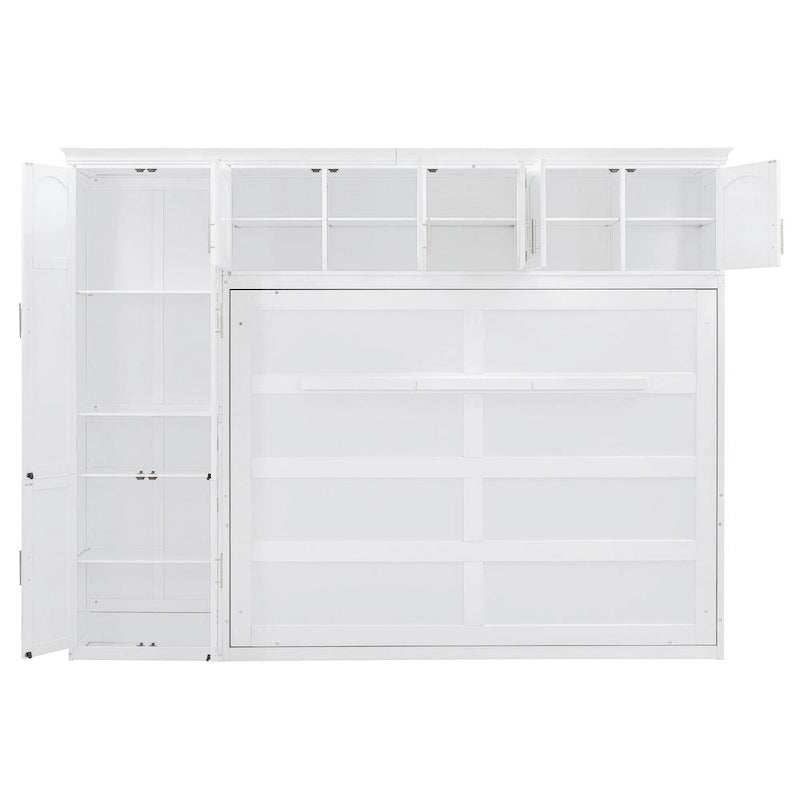 Lit escamotable Queen Smart Murphy avec armoire et rangements, système personnalisable