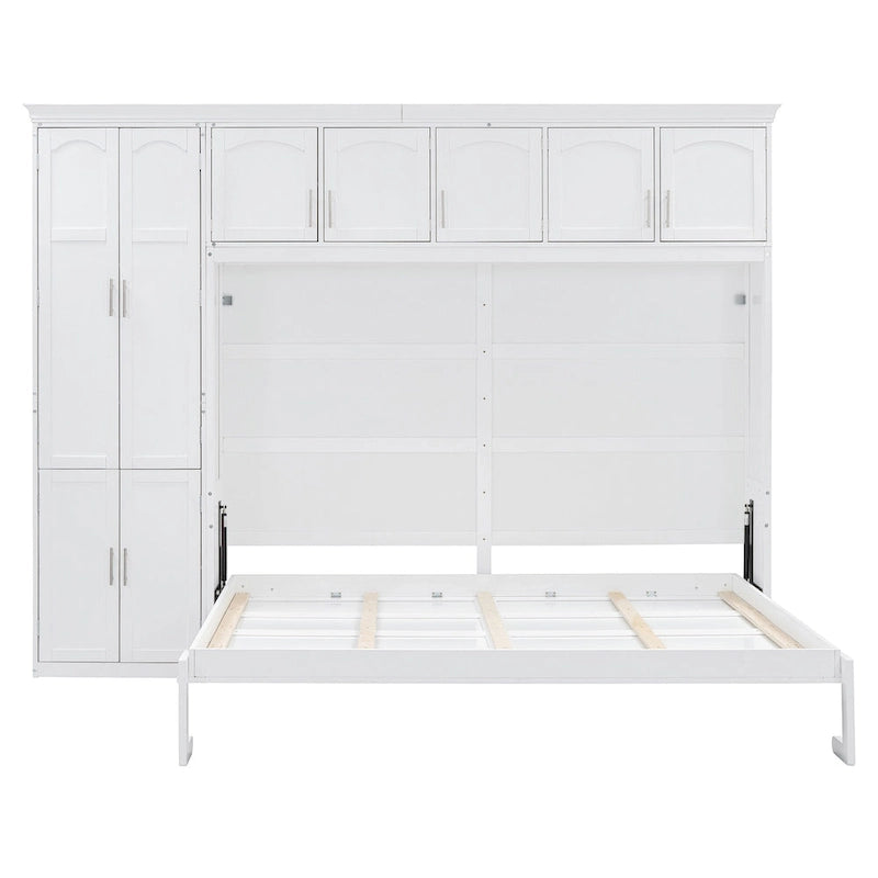Lit escamotable Queen Smart Murphy avec armoire et rangements, système personnalisable