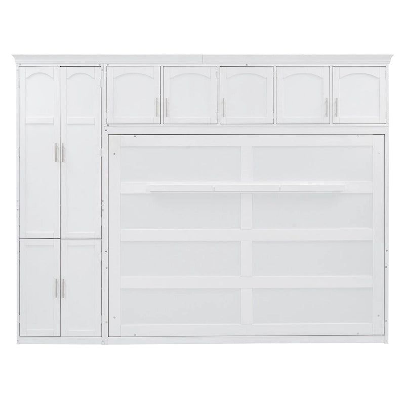 Lit escamotable Queen Smart Murphy avec armoire et rangements, système personnalisable