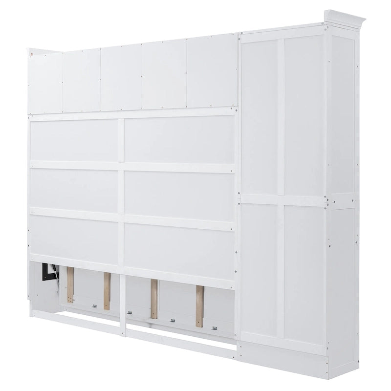 Lit escamotable Queen Smart Murphy avec armoire et rangements, système personnalisable