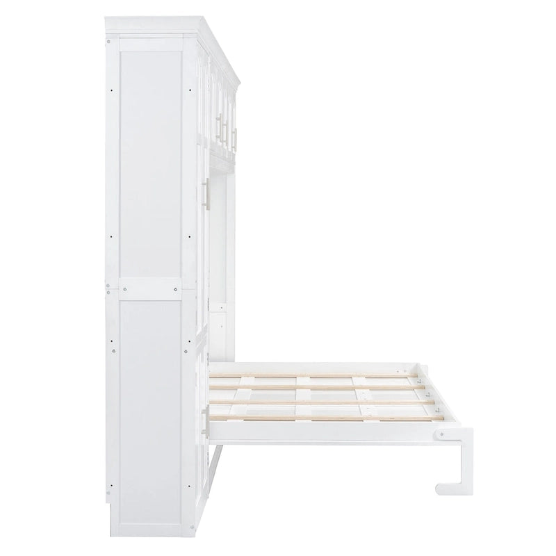 Lit escamotable Queen Smart Murphy avec armoire et rangements, système personnalisable