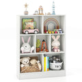 Meuble de rangement 7 casiers pour enfant Costway - Organisateur de jouets en bois - Voir détails