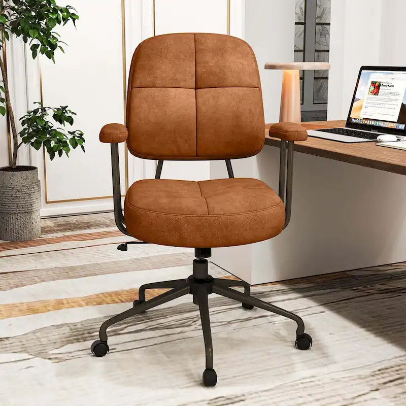 Chaise de bureau Costway en similicuir avec - Voir les détails