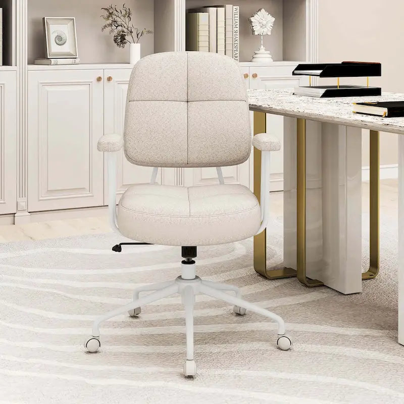 Chaise de bureau Costway en similicuir avec - Voir les détails