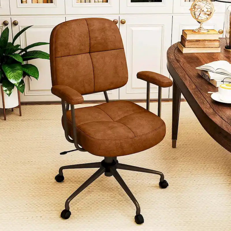 Chaise de bureau Costway en similicuir avec - Voir les détails