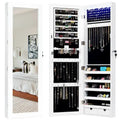Costway Armoire à bijoux murale avec miroir et lumières LED