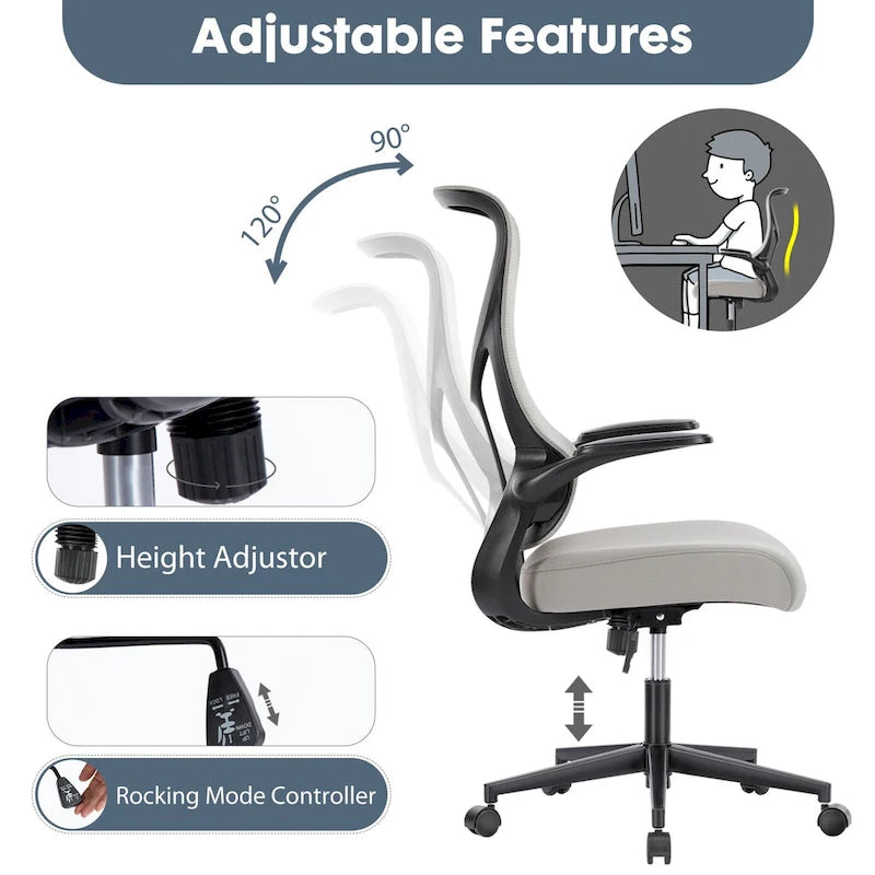 Fauteuil de bureau ergonomique confortable avec fonctions réglables pour un soutien et une détente optimaux.
