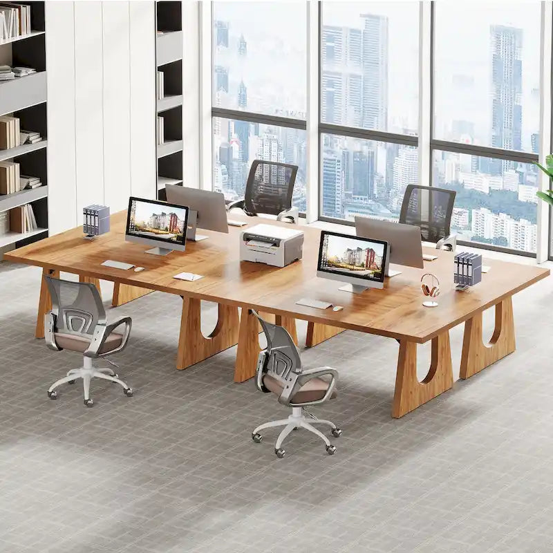 Bureau de direction de 180 cm, bureau d'ordinateur rectangulaire avec grand plateau
