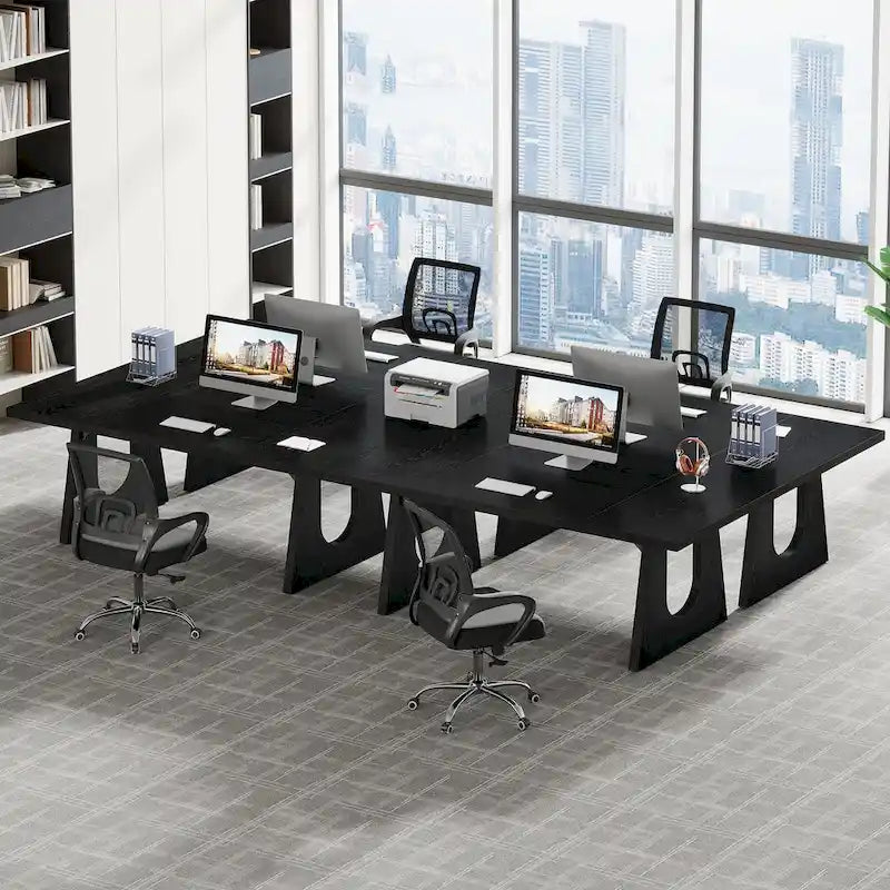 Bureau de direction de 180 cm, bureau d'ordinateur rectangulaire avec grand plateau