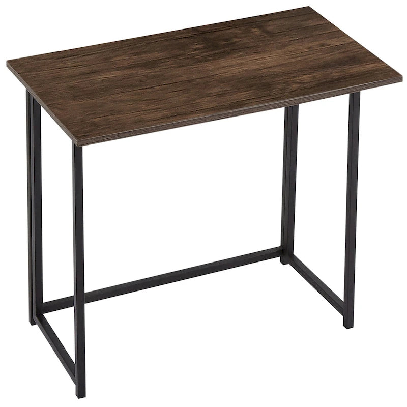 Bureau d'ordinateur pliable Javlergo, bureau d'écriture de 80 cm sans assemblage, table d'ordinateur portable pliable peu encombrante pour bureau à domicile