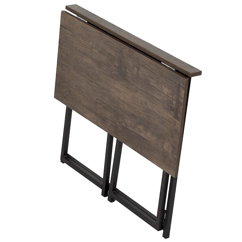 Bureau d'ordinateur pliable Javlergo, bureau d'écriture de 80 cm sans assemblage, table d'ordinateur portable pliable peu encombrante pour bureau à domicile