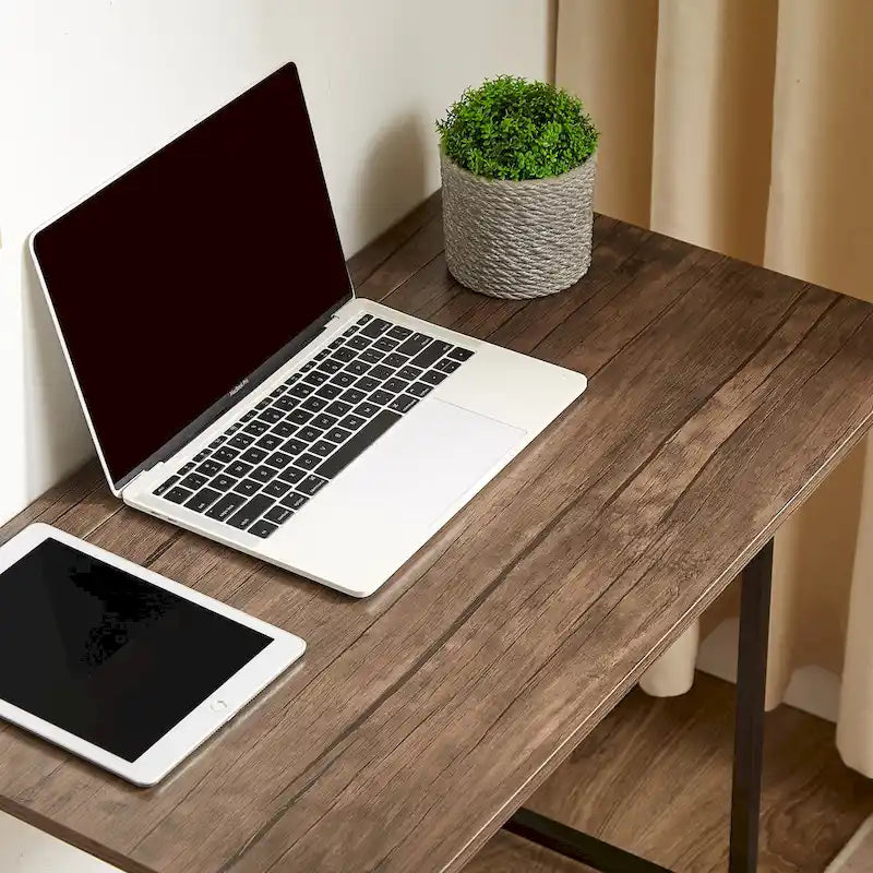 Bureau d'ordinateur pliable Javlergo, bureau d'écriture de 80 cm sans assemblage, table d'ordinateur portable pliable peu encombrante pour bureau à domicile