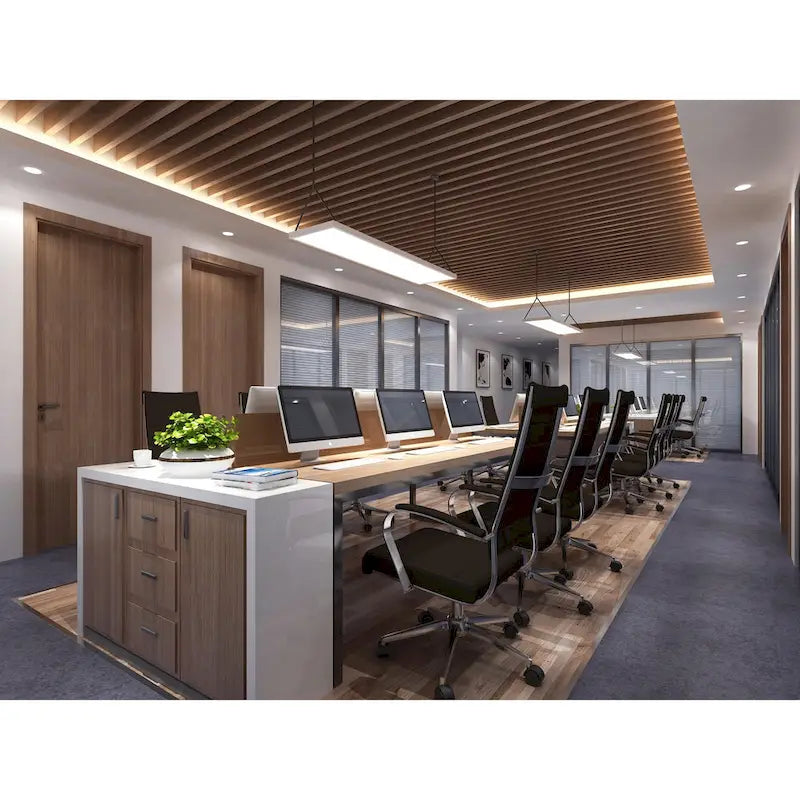 Chaise de bureau ergonomique moderne : Dossier mi-haut, cuir PU, accoudoirs, inclinaison, hauteur réglable, roulettes, pivotante