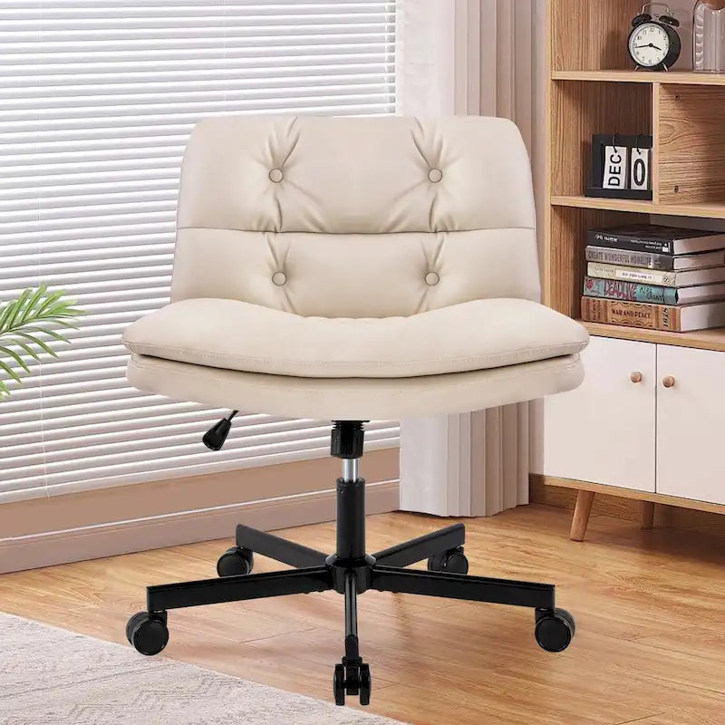 Chaise de bureau pivotante à roulettes grande taille 360°