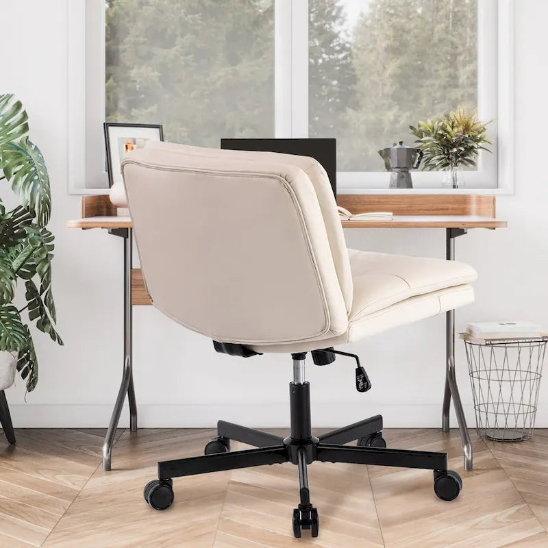 Chaise de bureau pivotante à roulettes grande taille 360°