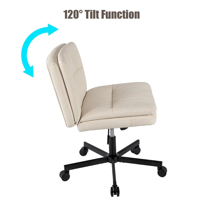 Chaise de bureau pivotante à roulettes grande taille 360°