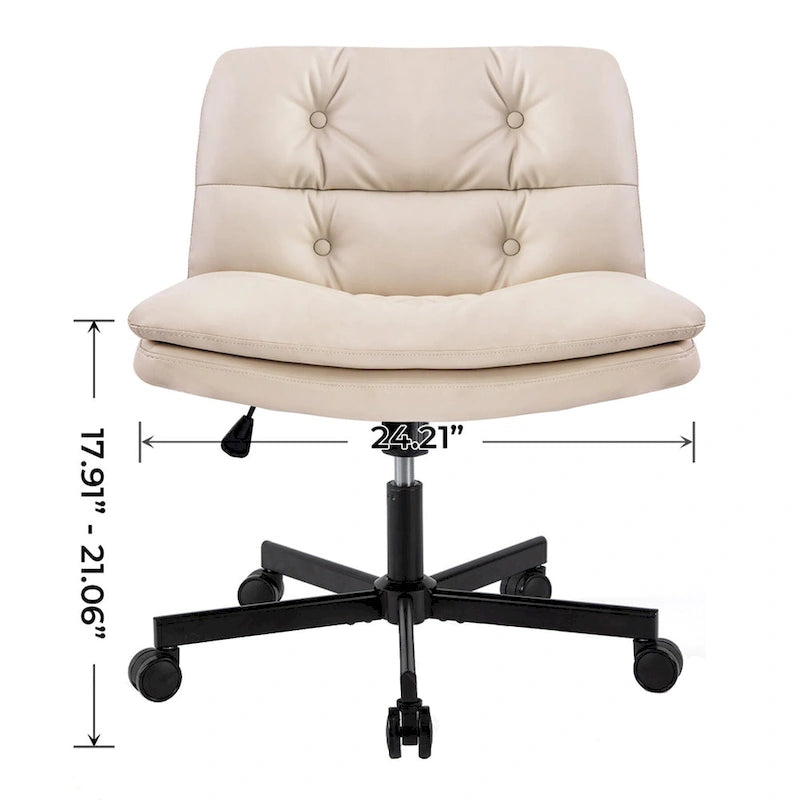Chaise de bureau pivotante à roulettes grande taille 360°