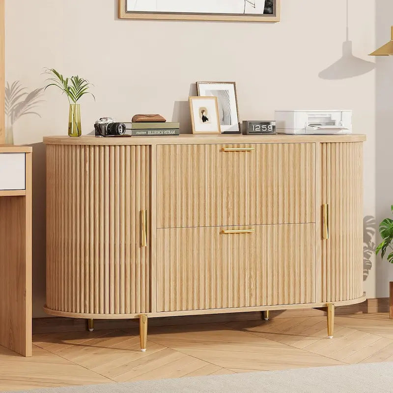 Meuble de classement à 2 tiroirs Meuble de rangement pour bureau à domicile avec 2 portes