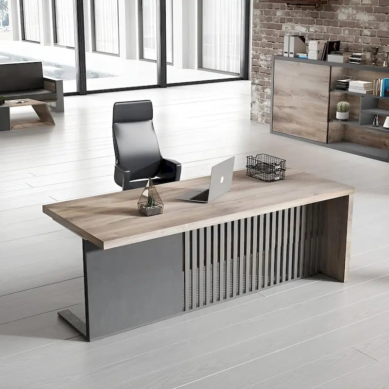 Bureau d'ordinateur de bureau de direction moderne pour le travail et l'écriture