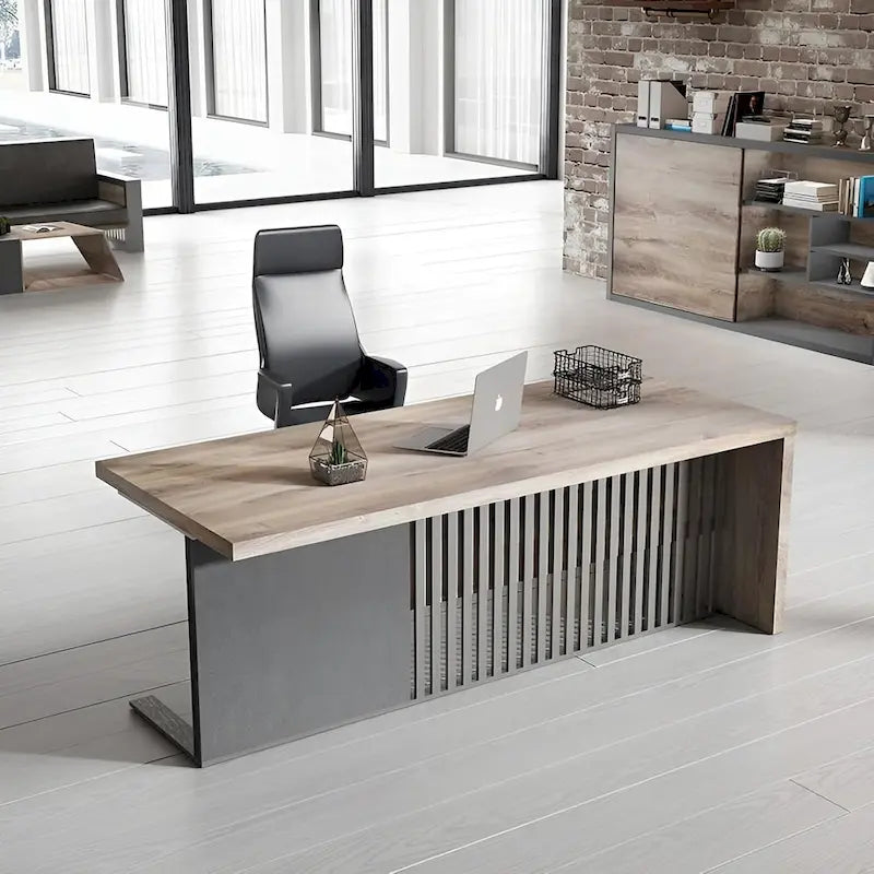 Bureau d'ordinateur de bureau de direction moderne pour le travail et l'écriture