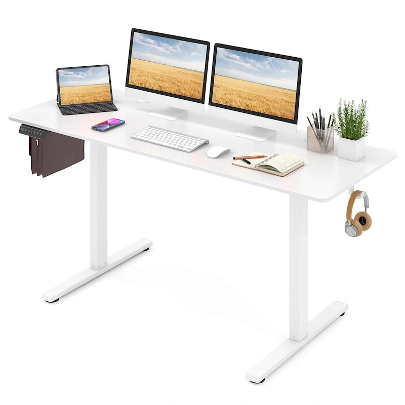 Costway Bureau assis-debout électrique réglable en hauteur 160 x 61 cm - Voir les détails
