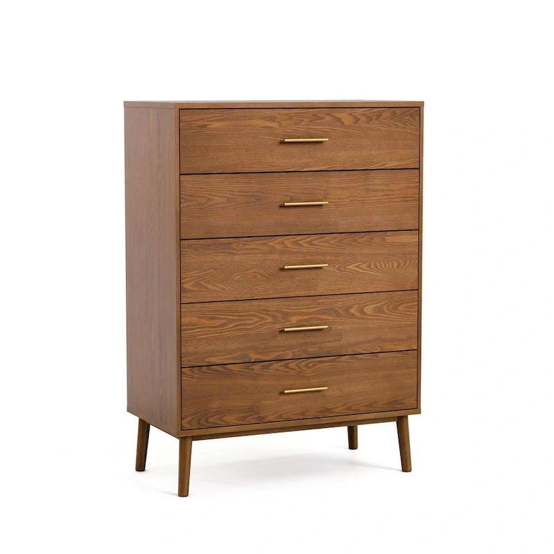 Ensemble de chambre à coucher 3 pièces en tissu bouclé, plateforme et style mid-century Beau de Furniture of America