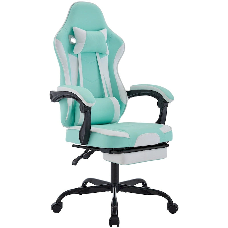 Chaise de gamer, Chaise de bureau ergonomique réglable en hauteur, pivotante, pour adultes, supporte jusqu'à 136 kg
