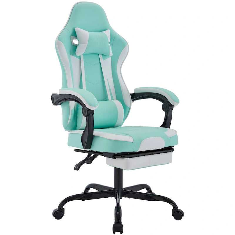 Chaise de gamer, Chaise de bureau ergonomique réglable en hauteur, pivotante, pour adultes, supporte jusqu'à 136 kg