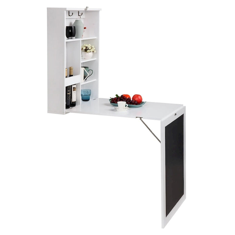 Bureau d'angle en L, bureau d'ordinateur rotatif à 360 degrés avec étagères de rangement, poste de travail avec table d'écriture