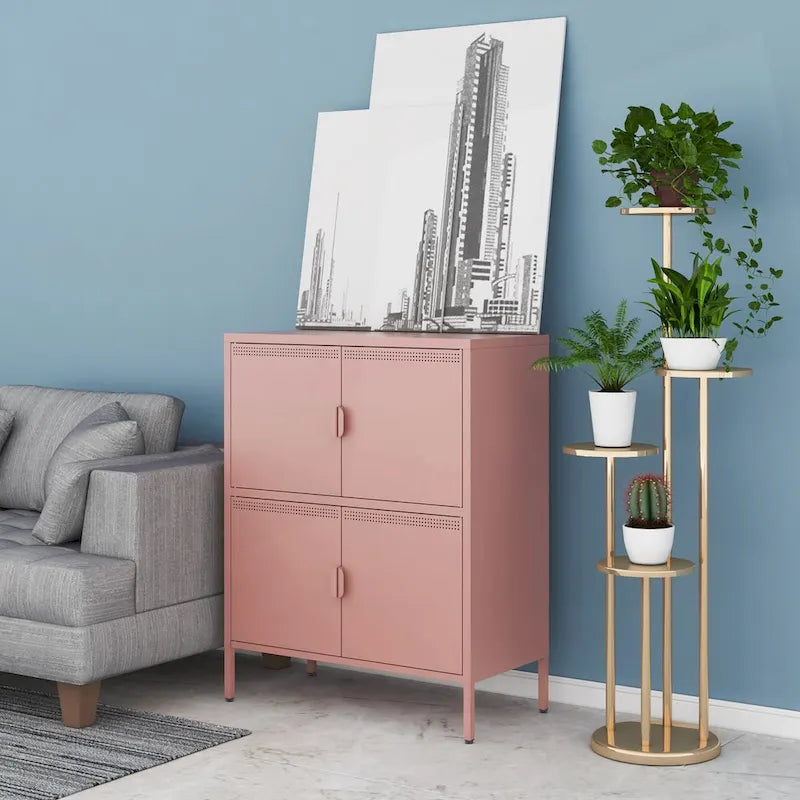 Casier de Rangement Métallique Polyvalent pour la Maison et le Bureau, Répondant à Divers Besoins de Stockage